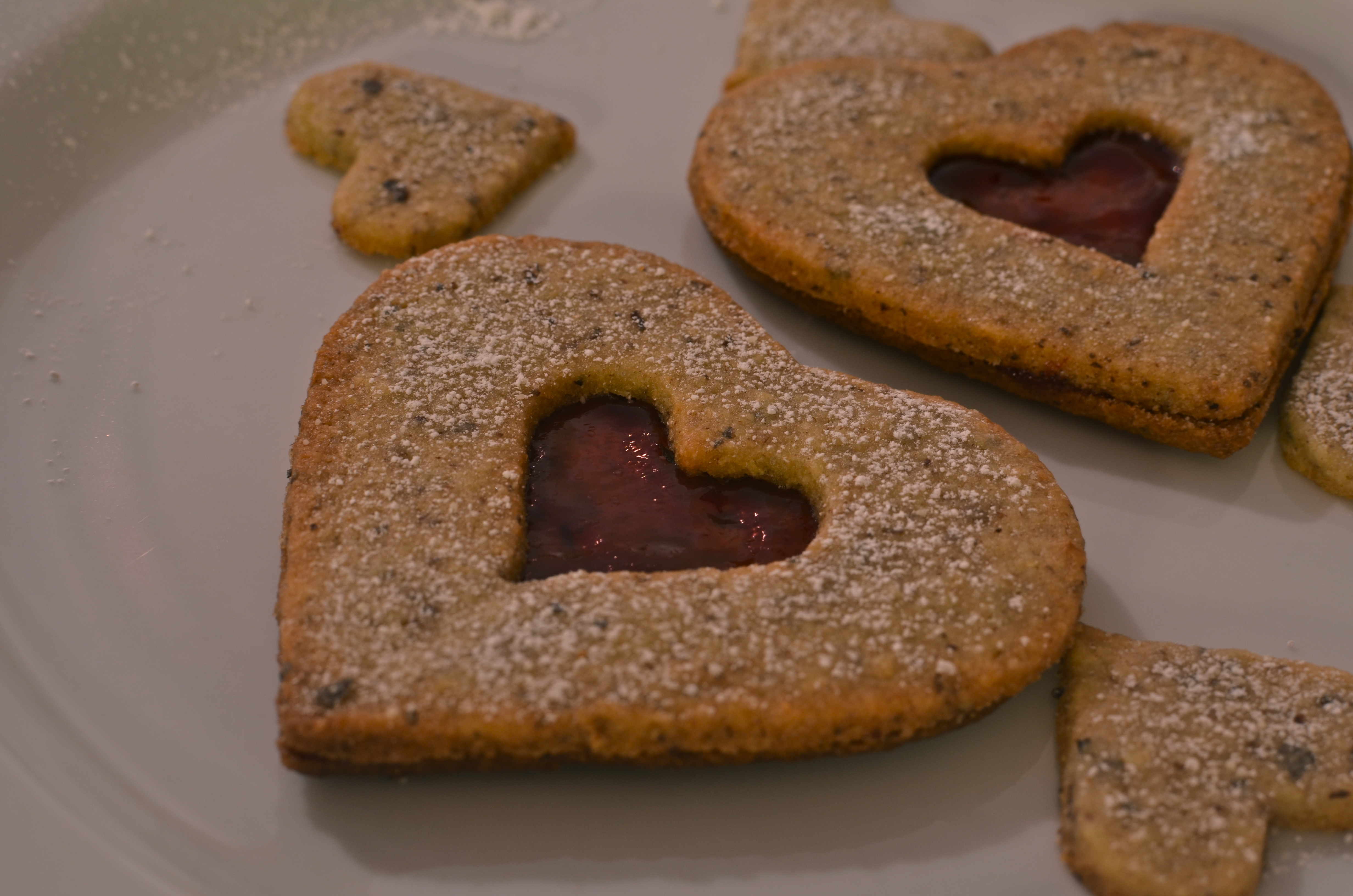 Valentine's Linzer Cookies, Heart Linzer Cookies