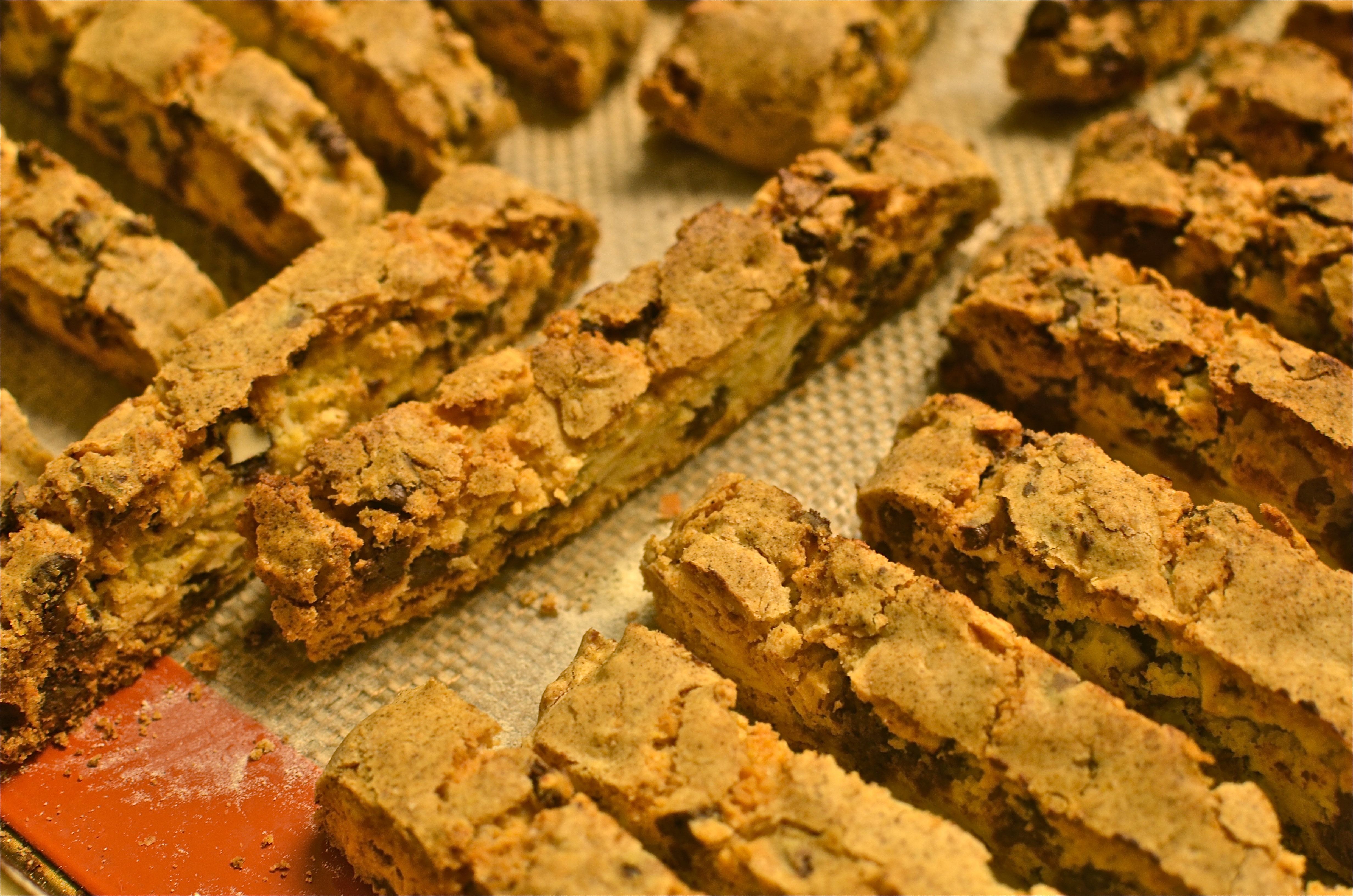 Almond Biscotti, Cornmeal, Cornmeal in desserts, Biscotti, Chocolate Biscotti