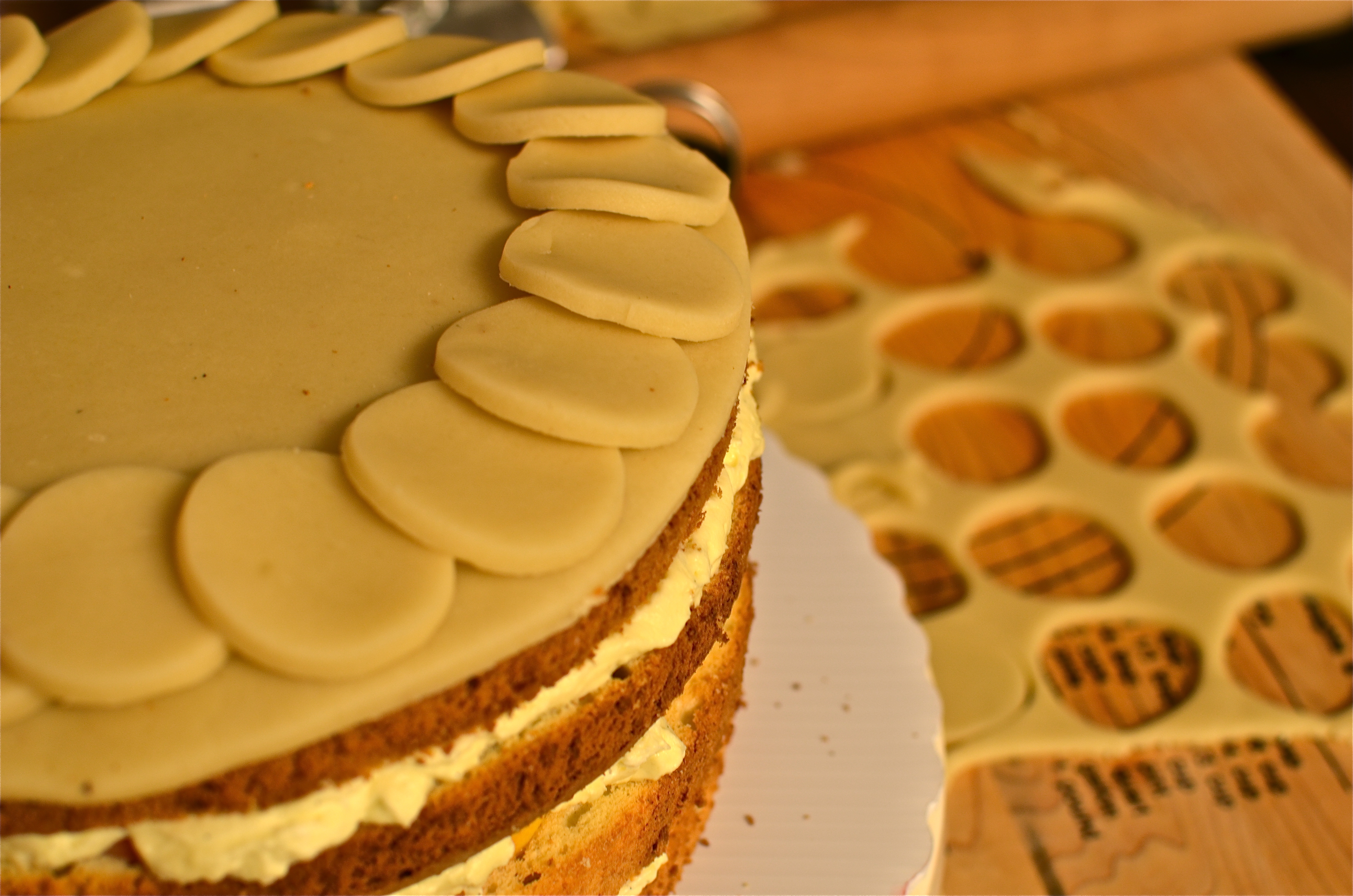 Pastry Cream, Cake, Marzipan Cake