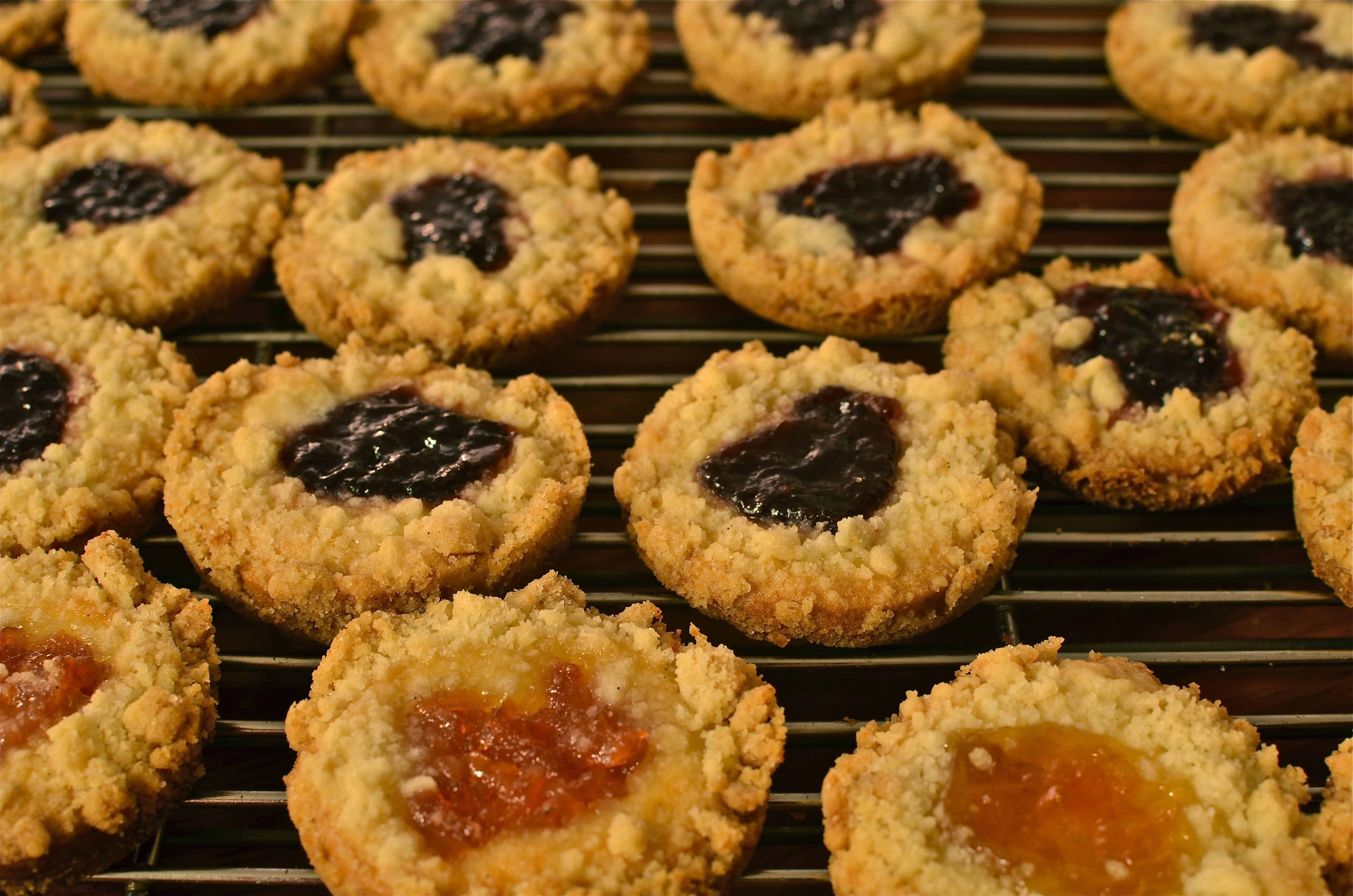 Thumb print cookies, Dorie Greenspan cookies, Beurre and Sel