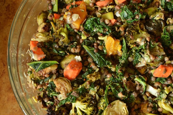 Roasted Vegetable and Lentil Salad